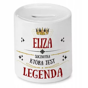 Skarbonka Dla Elizy na Urodziny Imieniny Prezent z Nadrukiem ze Zdjęciem - Skarbonki - miniaturka - grafika 1