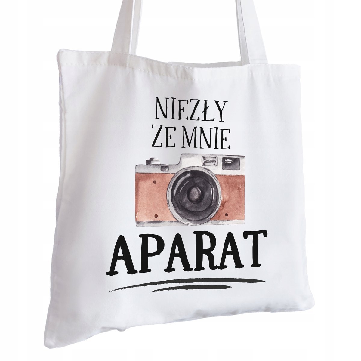 Torba Bawełniana biała dla Fotografa Na Prezent ekologiczna Trwały Nadruk