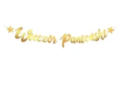 Wieczór panieński i kawalerski - Dekoracjepolska Baner na Wieczór Panieński złoty 130cm 1szt. BR38 BR38 - miniaturka - grafika 1