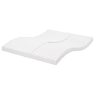 Materace - vidaXL Materac piankowy, biały 160x220 cm, 7-strefowy, twardość 20 ILD - miniaturka - grafika 1