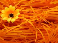 Folia, papier śniadaniowy, serwetki - Wypełniacz Dekoracyjny Proste Paski 100g Pomarańcz - miniaturka - grafika 1