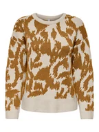 Swetry damskie - ONLY Sweter w kolorze jasnobrązowo-beżowym - miniaturka - grafika 1