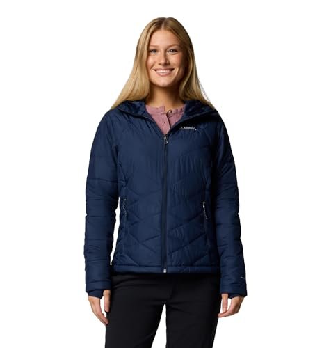 Columbia Damska kurtka z kapturem Heavenly, Collegiate Navy, M