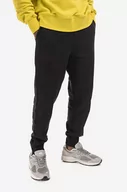 Spodnie męskie - A-COLD-WALL* spodnie dresowe bawełniane Essential Sweatpants kolor czarny gładkie ACWMB147.-BLACK - miniaturka - grafika 1