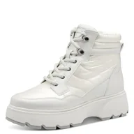 Śniegowce damskie - Tamaris Damskie buty WL Lace Boot 1-26245-45 śniegowce, białe, 39 EU, biały, 39 EU - miniaturka - grafika 1
