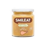 Dania dla dzieci - Smileat Słoiczek z ekologicznym kurczakiem i ryżem dla niemowląt po 6 miesiącu 230 g Bio - miniaturka - grafika 1