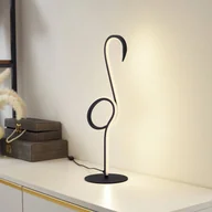 Lampy stojące - Lampa stołowa LED Lindby Pajaro, 49cm, czarny, aluminium, flamingo - miniaturka - grafika 1