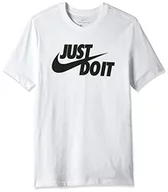Koszulki męskie - Nike Just Do It Koszulka Męska bawełniana biała AR5006-100 - miniaturka - grafika 1