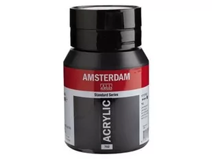 Talens Amsterdam, farba akrylowa, 500 ml, Czerń sadzy - Przybory szkolne - miniaturka - grafika 1