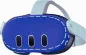 Akcesoria VR - Vortex Virtual Reality Silikonowy pokrowiec na gogle do Meta Quest 3 Niebieski - miniaturka - grafika 1