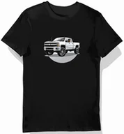 Koszulki męskie - Koszulka męska czarna z dynamicznym Silverado HD 3XL - miniaturka - grafika 1