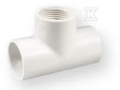 Łączniki, trójniki, kształtki - Nibco Trójnik nakrętny KW/KW/GW PVC-U 1/2" - miniaturka - grafika 1