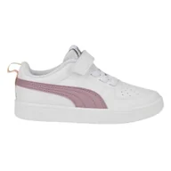 Buty dla dziewczynek - Puma Rickie trampki dziecięce biały fioletowy rozmiar 33 - miniaturka - grafika 1
