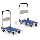 Wózki magazynowe - B2B Partner Składany wózek platformowy, nośność 150 kg, 1+1 GRATIS 494023 - miniaturka - grafika 1