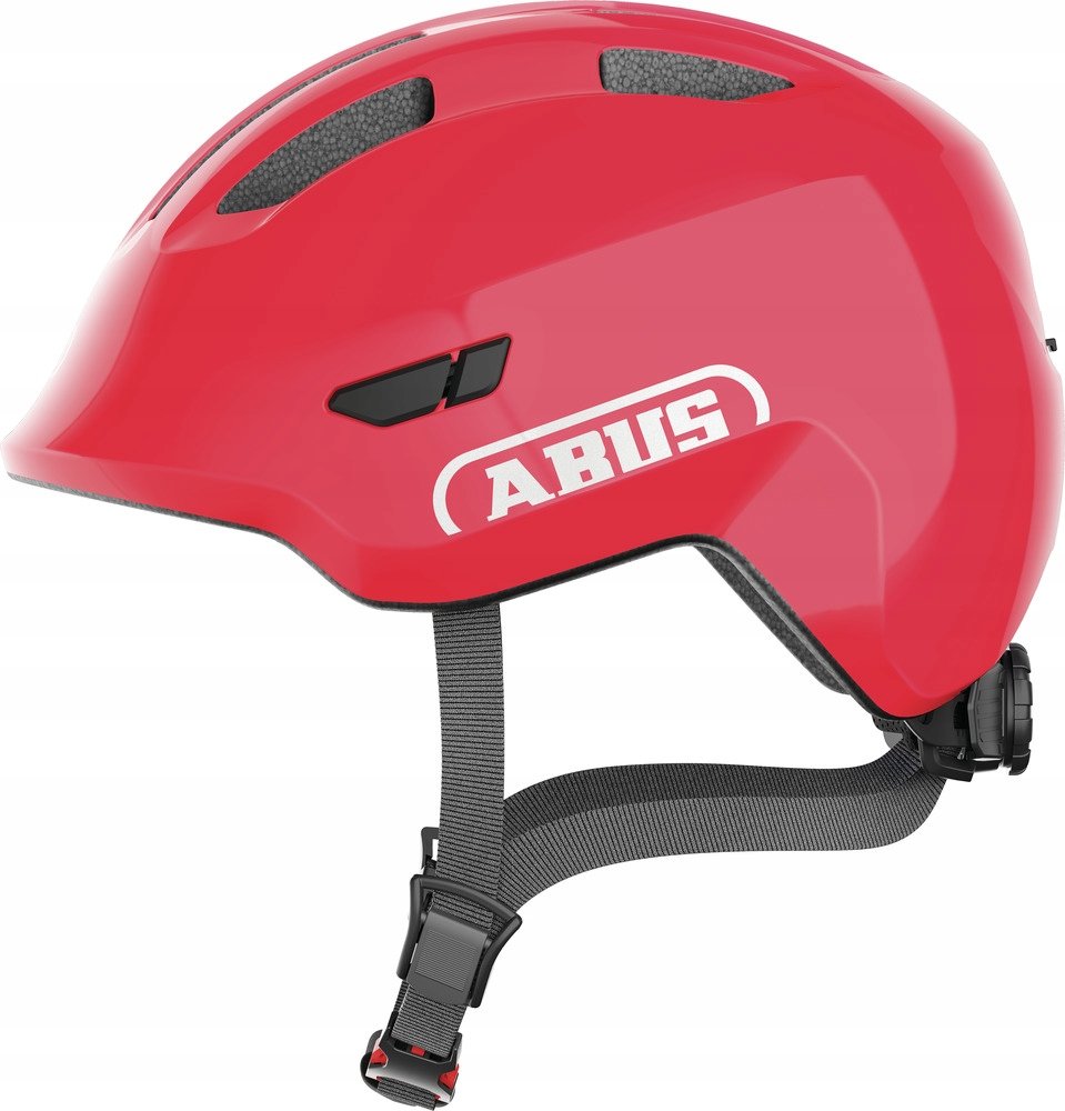 Kask rowerowy dziecięcy Abus Smiley 3.0 shiny red M 50-55 cm