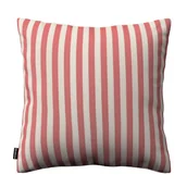 Poszewki na poduszki - Dekoria Poszewka Kinga na poduszkę czerwono białe pasy 1,5cm) 43 × 43 cm Quadro 100-136-17 - miniaturka - grafika 1