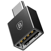 Złącza, przejściówki, adaptery - Baseus Adapter Usb do Usb-c 2,4A Czarny - miniaturka - grafika 1