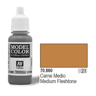 Vallejo Model Color 021 70.860 Medium Fleshtone - Akcesoria do gier planszowych - miniaturka - grafika 1