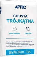 Apteczki i materiały opatrunkowe - Chusta trójkątna + 2 agrafki, Apteo, 1 sztuka - miniaturka - grafika 1