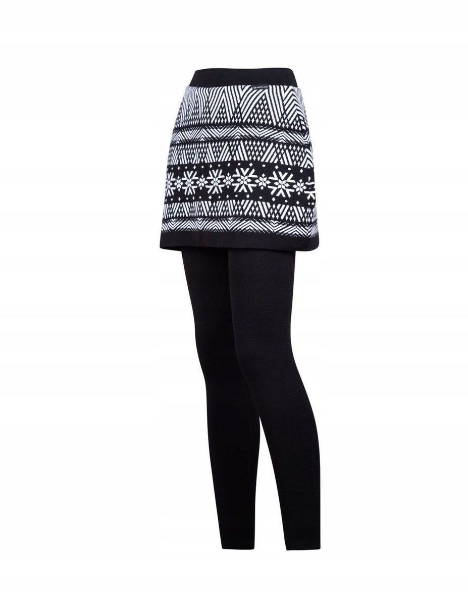 Leginsy termoaktywne ze spódniczką damskie Newland Diavolezza N46722-108 -S