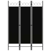 Parawany - Parawan 3-panelowy, czarny, 120 x 180 cm - miniaturka - grafika 1