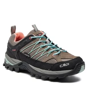 Trekkingi CMP Rigel Low Wmn Trekking Shoes Wp 3Q54456 Deserto/Jade 01PR - Buty trekkingowe damskie - miniaturka - grafika 1