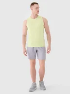 Spodenki męskie - 4F Spodenki treningowe szybkoschnące męskie - szare M - miniaturka - grafika 1