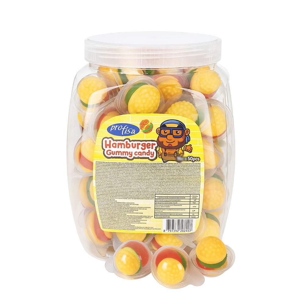HAMBURGER GUMMY ŻELKI OWOCOWE (10G) 50SZT