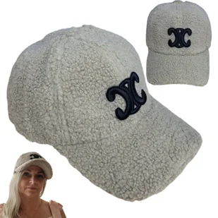 Czapka Z Daszkiem Wełniana Baranek MODNY DODTAEK LOGO CIEPŁA STYLOWA BRĄZ - Czapki i chusty sportowe męskie Czapka Z Daszkiem Wełniana Baranek MODNY DODTAEK LOGO CIEPŁA STYLOWA BRĄZ - Czapki i chusty sportowe męskie - miniaturka - grafika 1