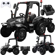 Pojazdy elektryczne dla dzieci - Duży Traktor z przyczepą 4x4+ pilot światło PA0266 - miniaturka - grafika 1