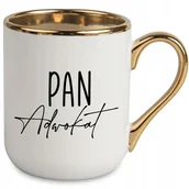 Kubki - KUBEK ELEGANT IDEALNY BIAŁY PREZENT DLA PAN ADWOKAT NA KAŻDĄ OKAZJĘ WZORY - miniaturka - grafika 1