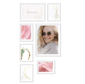 Ramki na zdjęcia - Zestaw Ramek Drewnianych - Galeria Ramek Na 7 Zdjęć - miniaturka - grafika 1