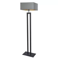 Lampy stojące - LYSNE, lampa podłogowa TORONTO GOLD, szary stalowy ze złotym wnętrzem - miniaturka - grafika 1