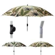 Parasole ogrodowe - Ambiance Parasol Plażowy Ogrodowy Łamany Regulowany Liście 180 Cm - miniaturka - grafika 1