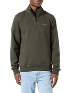 Bluzy męskie - Blend Męska bluza BHDownton Halfzip PP NOOS Sweatshirt, 190414_Forest Night, L - miniaturka - grafika 1