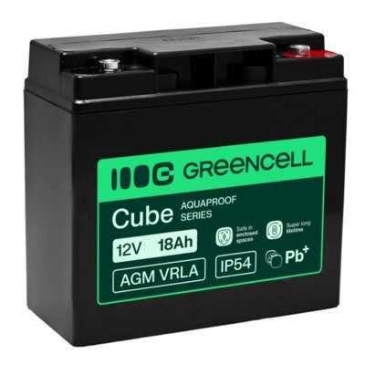Akumulator GREEN CELL AGM VRLA AGM12V18AH-H 18Ah 12V