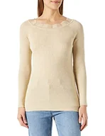 Swetry damskie - ICHI Sweter damski IHMOPAZ LS2, 130907/Sandshell, XXL - miniaturka - grafika 1