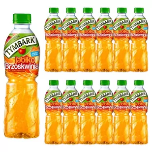 Tymbark Napój jabłko brzoskwinia 500 ml x12 sztuk - Soki i napoje niegazowane - miniaturka - grafika 1