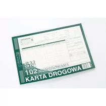 Michalczyk&Prokop Karta drogowa A4 samochody cięzar 801-1-N numerowana - Druki akcydensowe - miniaturka - grafika 1