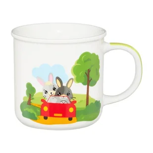 Kubek porcelanowy dla dzieci 240ml Betty i Bunny auto Ambition - Kubki dla dzieci - miniaturka - grafika 1