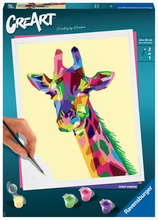 Ravensburger Malowanka CreArt Żyrafa 28993 28993 - Zabawki kreatywne - miniaturka - grafika 3