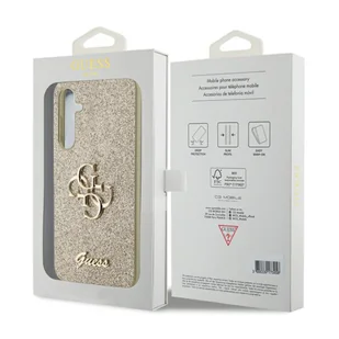 Guess GUHCS23FEHG4SGD S23 FE S711 złoty/gold hardcase Glitter Script Big 4G - Etui i futerały do telefonów - miniaturka - grafika 14