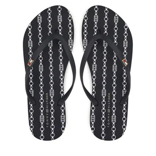 Japonki Tommy Hilfiger FW0FW08518 Granatowy - Klapki i japonki damskie - miniaturka - grafika 1