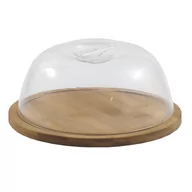 Deski do krojenia - Tadar DESKA BAMBUSOWA OKRĄGŁA Z KLOSZEM 18,8 CM DREWNO BAMBUSOWE 5907558777406 - miniaturka - grafika 1