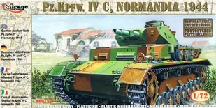 Mirage Hobby German Tank Pz.Kpfw. IV Ausf. C "Normandy 1944" - Modele do sklejania - miniaturka - grafika 1