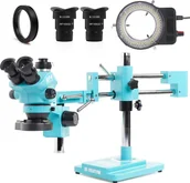 Mikroskopy i lupy - Mikroskop Stereoskopowy Optyczny 7-50X RF4 Oświetlenie 144x LED Techrebal - miniaturka - grafika 1