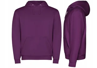 Bluza Dresowa z Kapturem Kangurka JAKOŚĆ ROLY Capucha SU1087 FIOLET S - Bluzy damskie - miniaturka - grafika 1