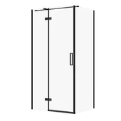 Kabiny prysznicowe - Kabina prysznicowa Cersanit Jota 100x80x195 prostokątna czarny transparentne S160-034 - miniaturka - grafika 1