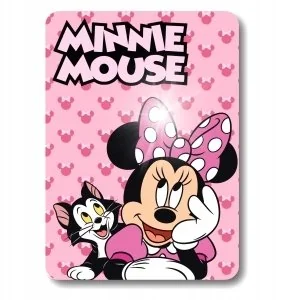 KOC POLAROWY Z MYSZKĄ MINNIE MICKEY MOUSE kocyk 100x140cm z 100% poliestru - Koce i narzuty dla dzieci KOC POLAROWY Z MYSZKĄ MINNIE MICKEY MOUSE kocyk 100x140cm z 100% poliestru - Koce i narzuty dla dzieci - miniaturka - grafika 1