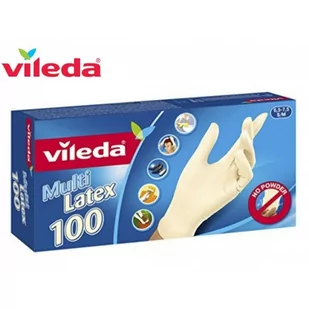 Vileda Rękawice MultiLatex 100 12szt (146087) - Akcesoria i części AGD - miniaturka - grafika 1